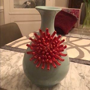 Anthropologie Floral Vase